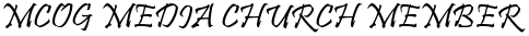 MCOG MEDIA CHURCH MEMBER